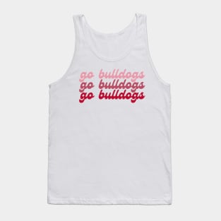 go bulldogs gradient Tank Top